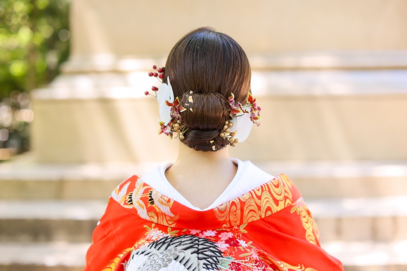 和装シニヨン紹介します！