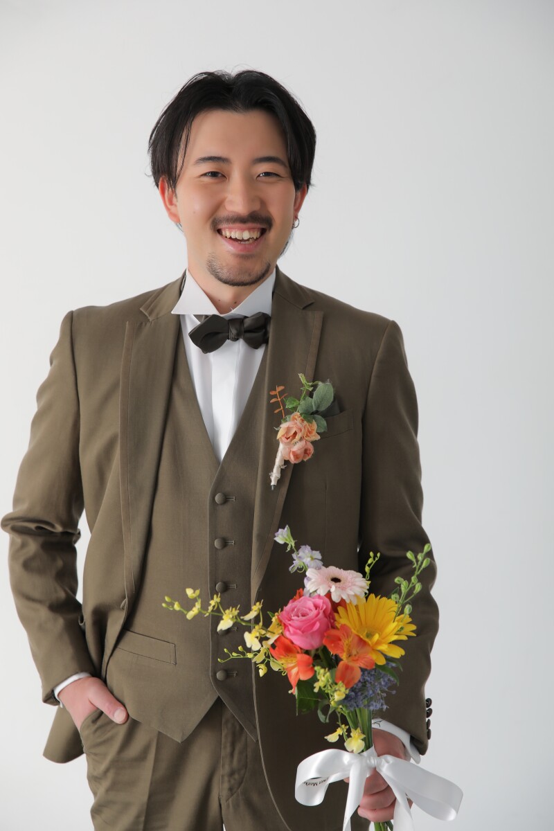 お持ちこみのブーケと
