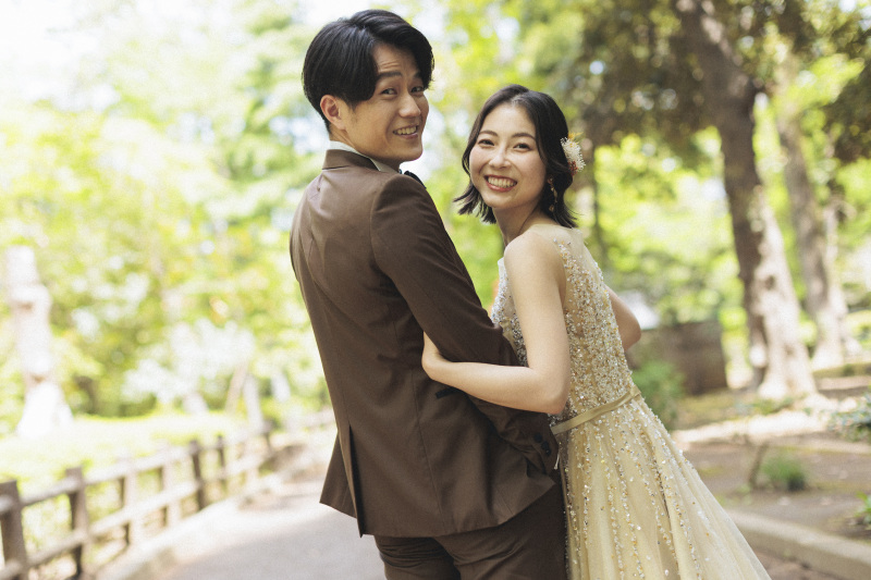 【スタジオAQUA】新緑の中でお二人らしく