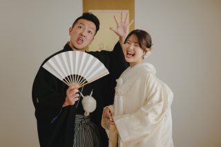 おふたりらしい和装スタジオ撮影！