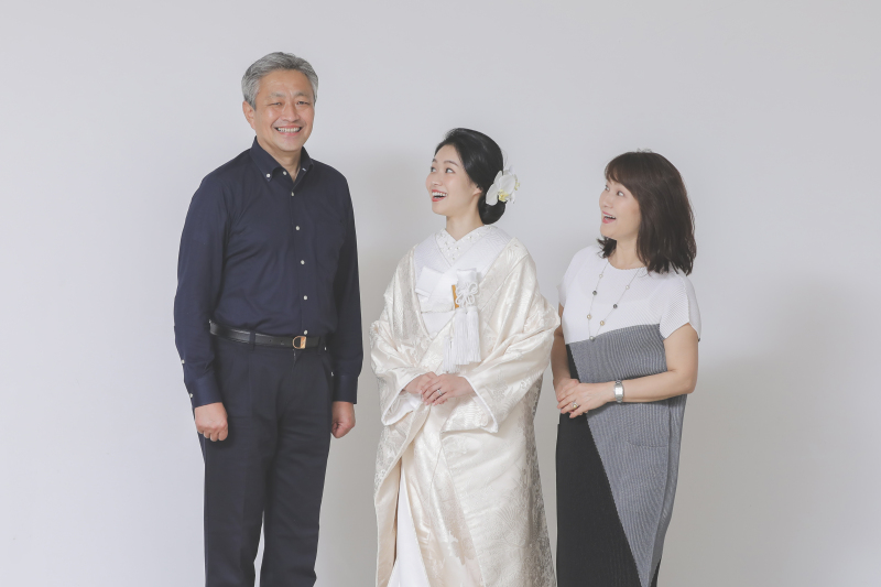 スタジオアクアの家族フォトウエディングについて①