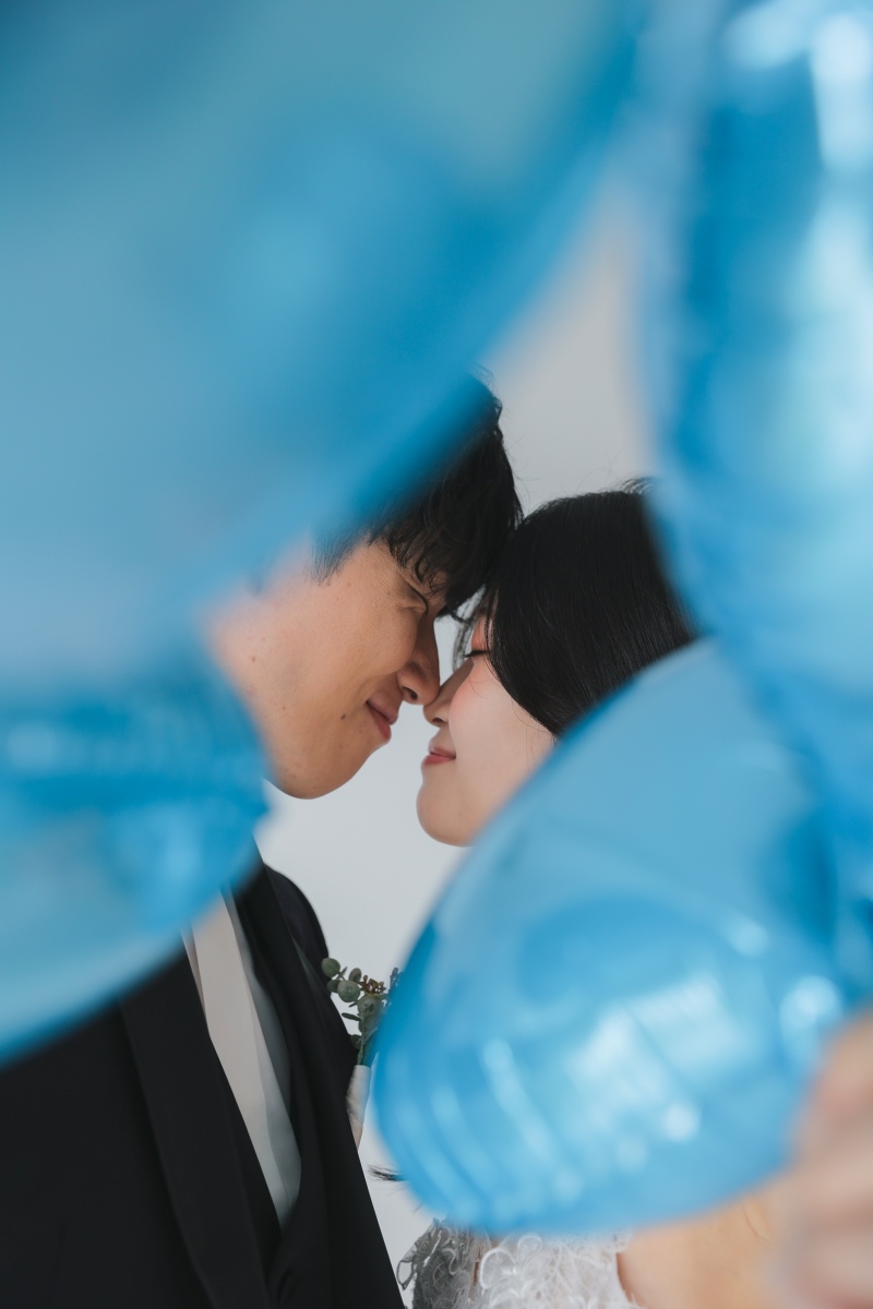 風船を使って韓国風フォト♪