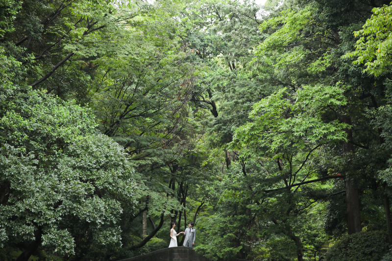 洋装 有栖川宮記念公園ロケーション