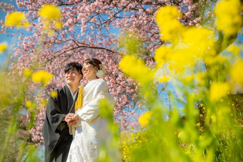 河津桜和装ロケーション♪