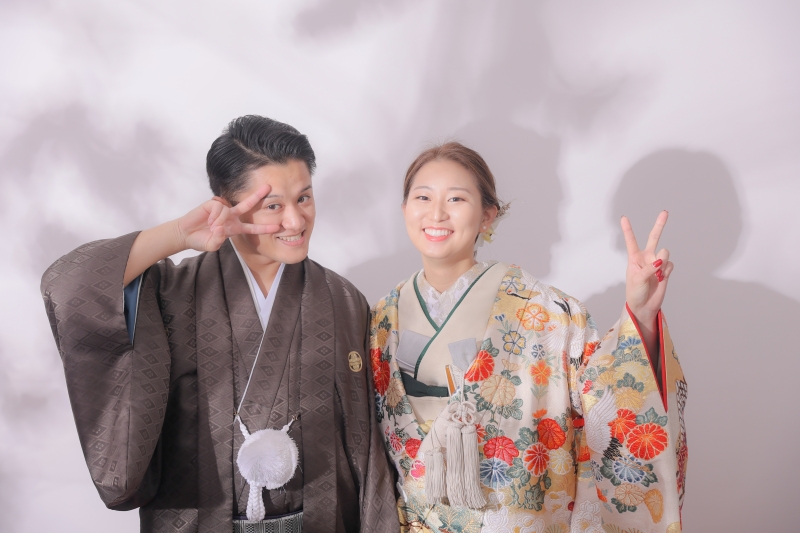 白無垢と色打掛の掛け替えのご紹介