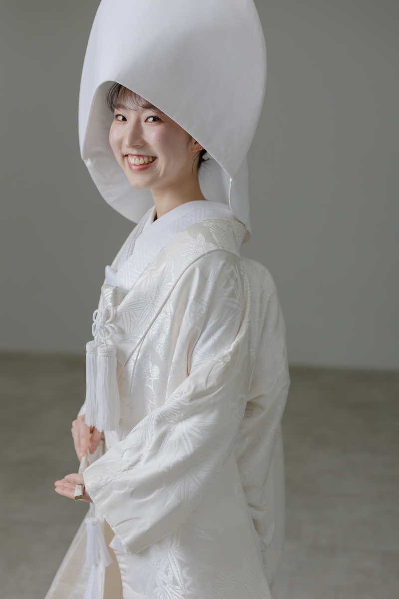 和装は無地スタジオでシンプルに！