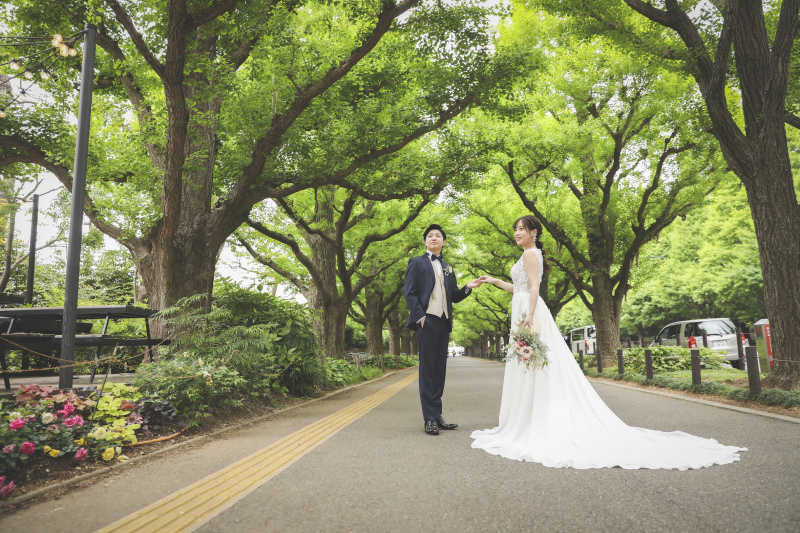 新緑の季節♪外苑前いちょう並木ロケーション◇