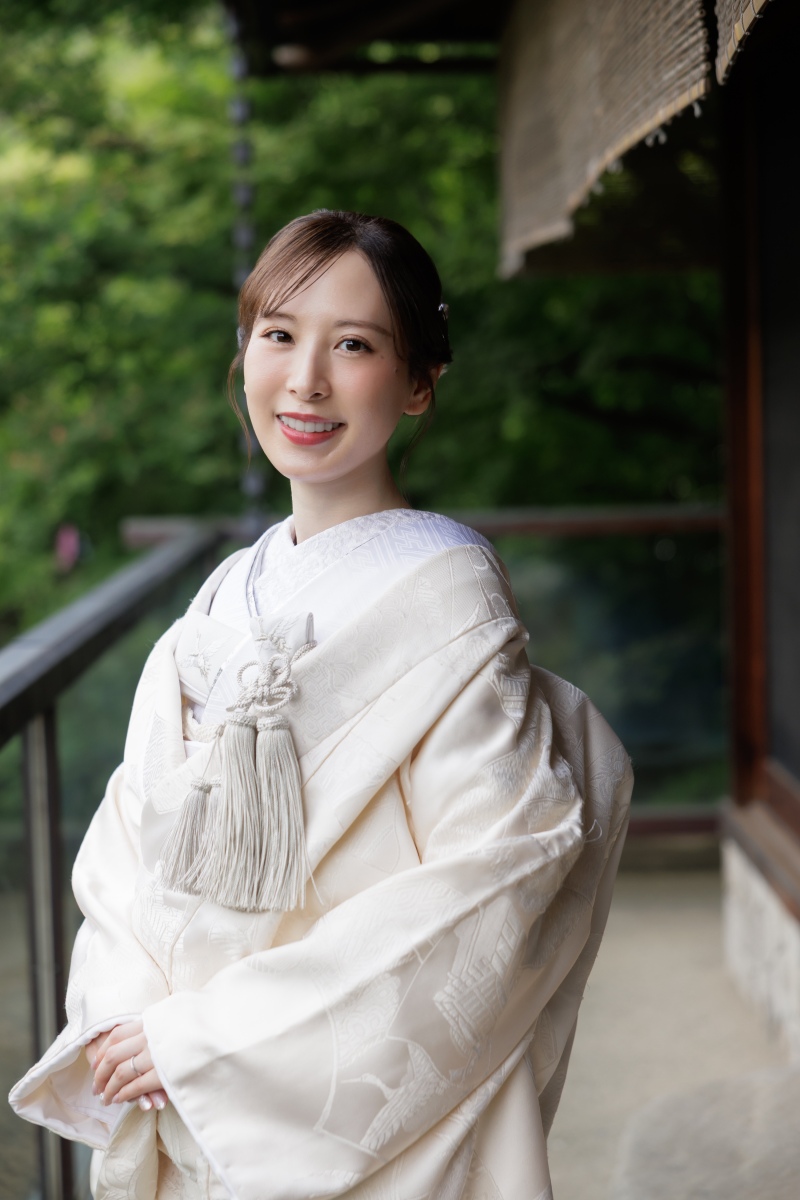 目白庭園で和装撮影