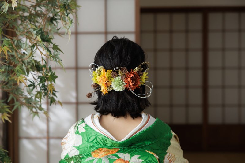 ショートヘア花嫁様のイメージチェンジ