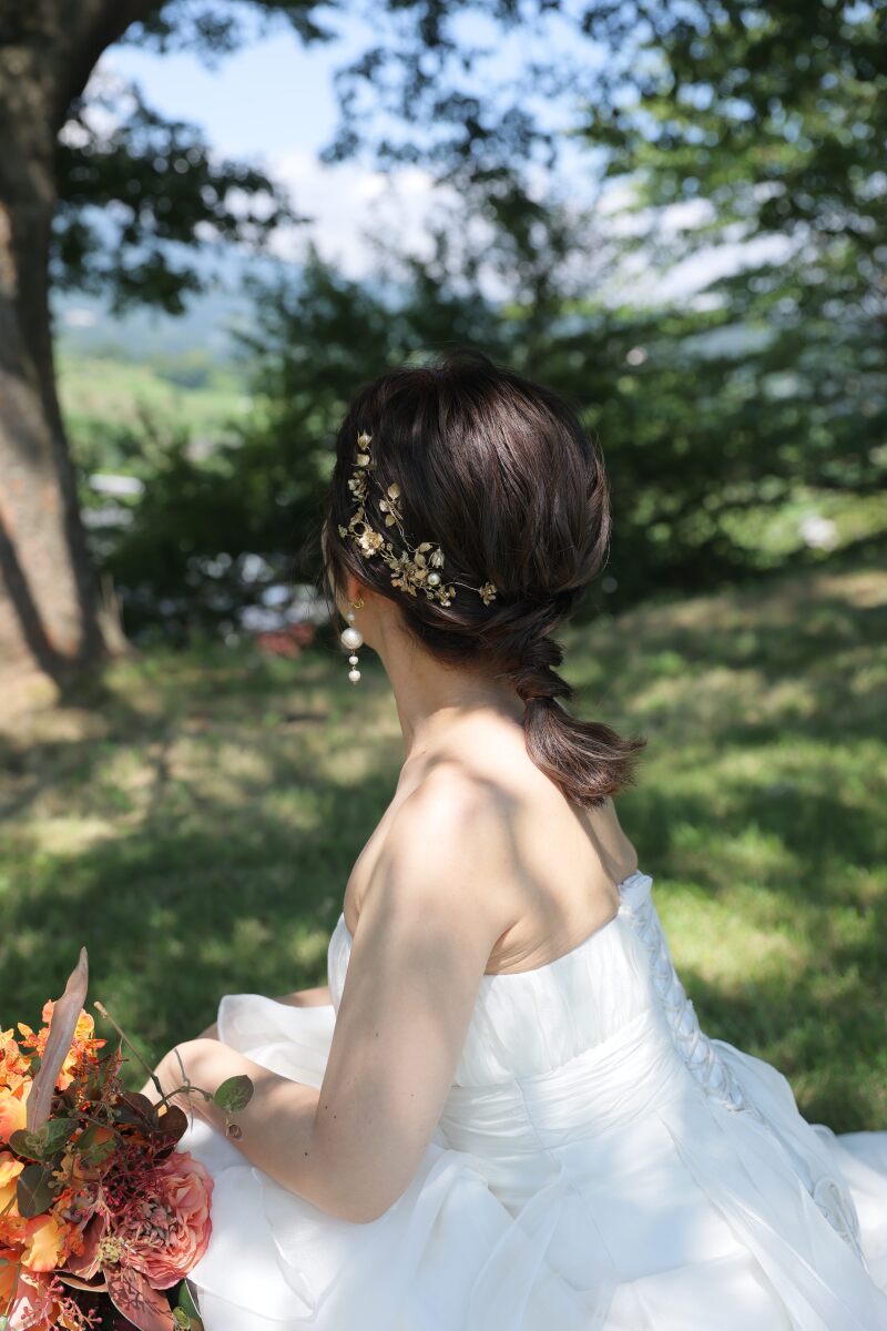夏ロケのヘアスタイル
