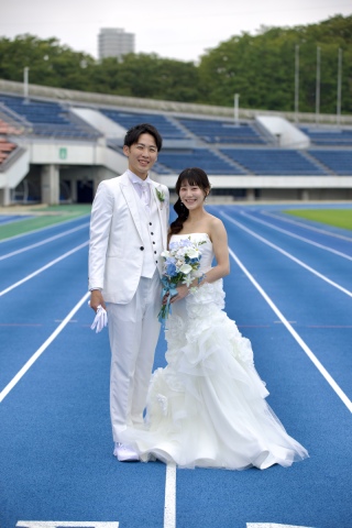 駒沢競技場で思い出フォト♪