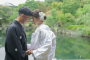 目白庭園で和装撮影