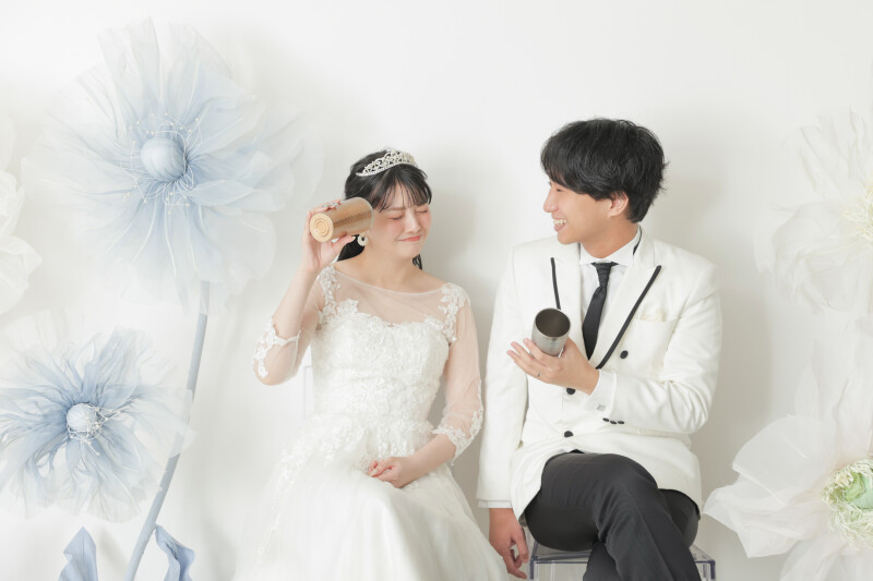 和装も洋装もお二人らしく