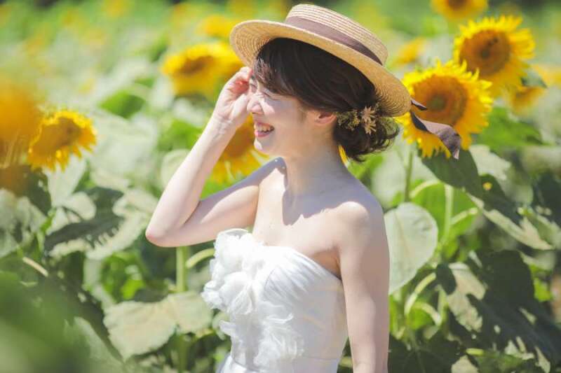 お花畑で楽しく撮影! at 成田ゆめ牧場♪