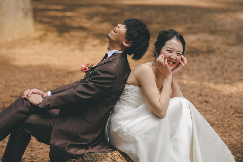 ドレスと緑いっぱいの代々木公園ロケーション