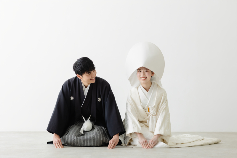 和装は無地スタジオでシンプルに！