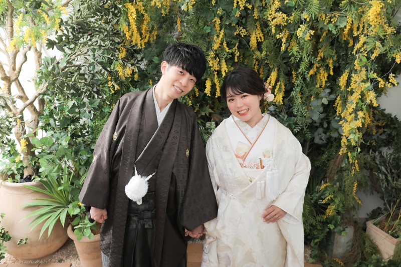 和装のスタジオ撮影