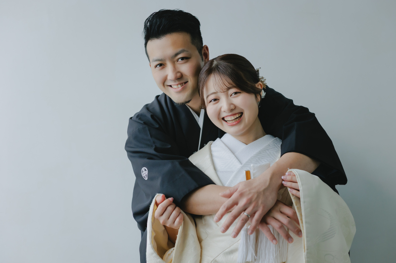 おふたりらしい和装スタジオ撮影！