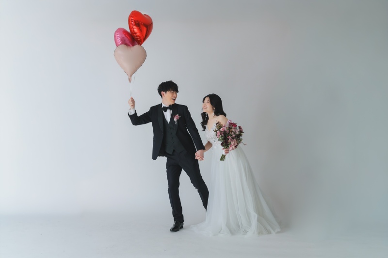 風船を使って韓国風フォト♪