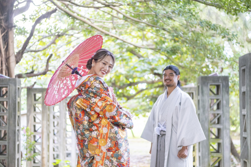 沖縄ならではの和装フォトウエディング！