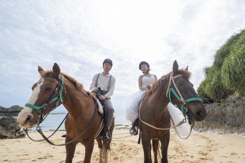 お馬さんとのフォトウェディング♪