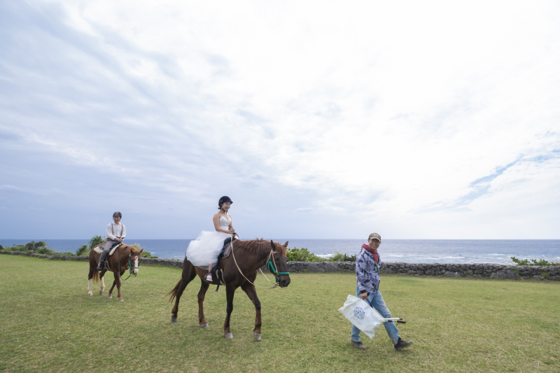 お馬さんとのフォトウェディング♪