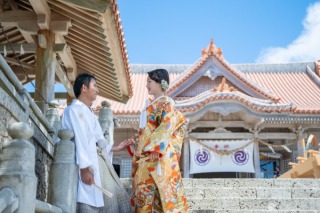 沖縄ならではの和装フォトウエディング!