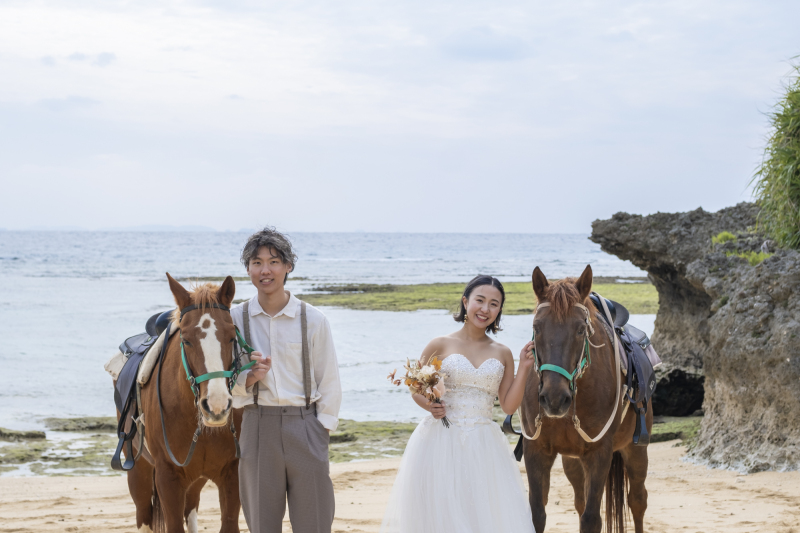 お馬さんとのフォトウェディング♪