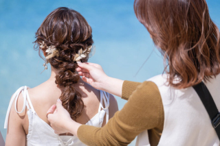 【フォトウェディングには欠かせないヘアセット&ヘアード♪】