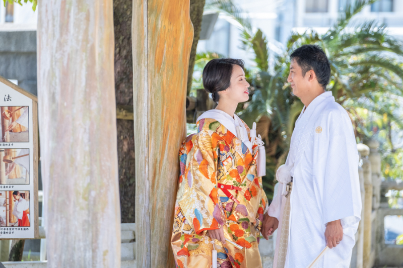 普天間宮で和装撮影♪