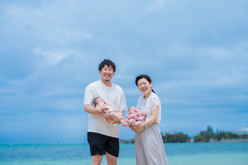 大切な家族と撮影する沖縄フォトウェディング