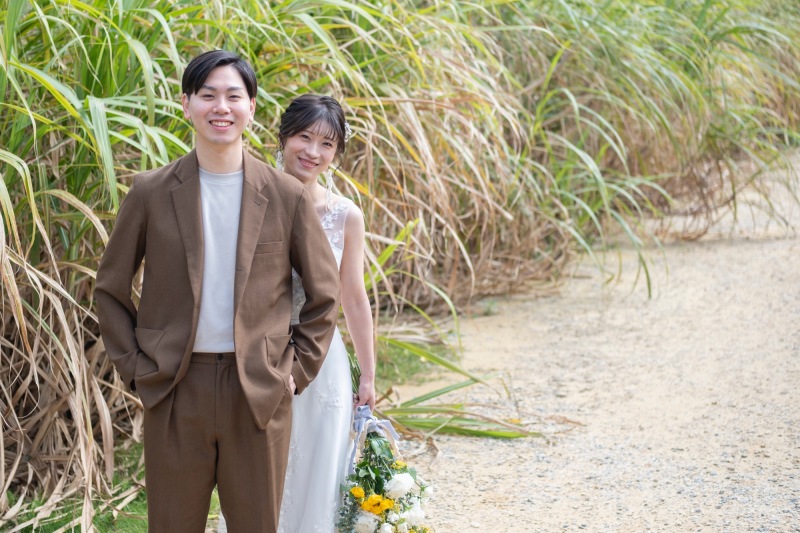 沖縄フォトウェディングの様子をご紹介します♡