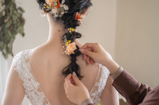 ouchiオリジナルのヘッドピース♪