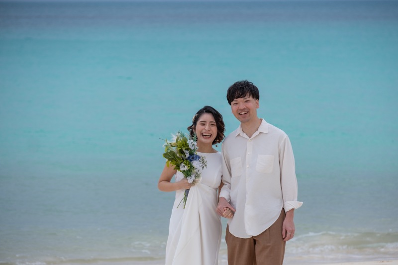 沖縄の離島、宮古島でフォトウェディング♪