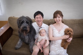 フォトスタジオオウチには看板犬がいます♪