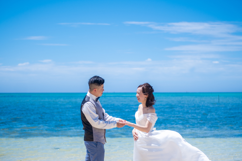 沖縄到着日でも撮影OK！空港から約1時間でフォトウェディングが叶う♪