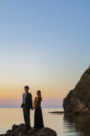 【aim札幌店】春ロケ受付開始!澄んだ空気漂う夕陽が美しい海ロケビジュアル