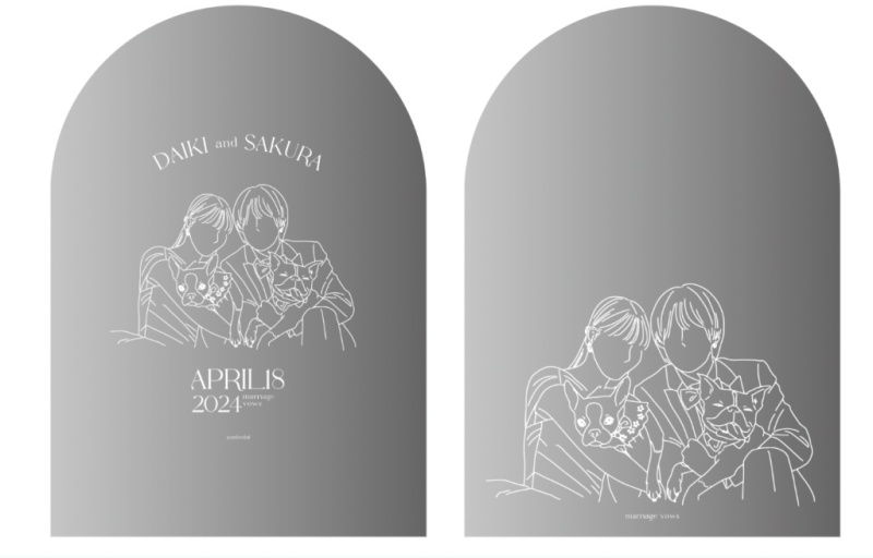 【aim札幌店】結婚式を彩るウェディンググッズのご紹介♡~ウェルカムミラー~