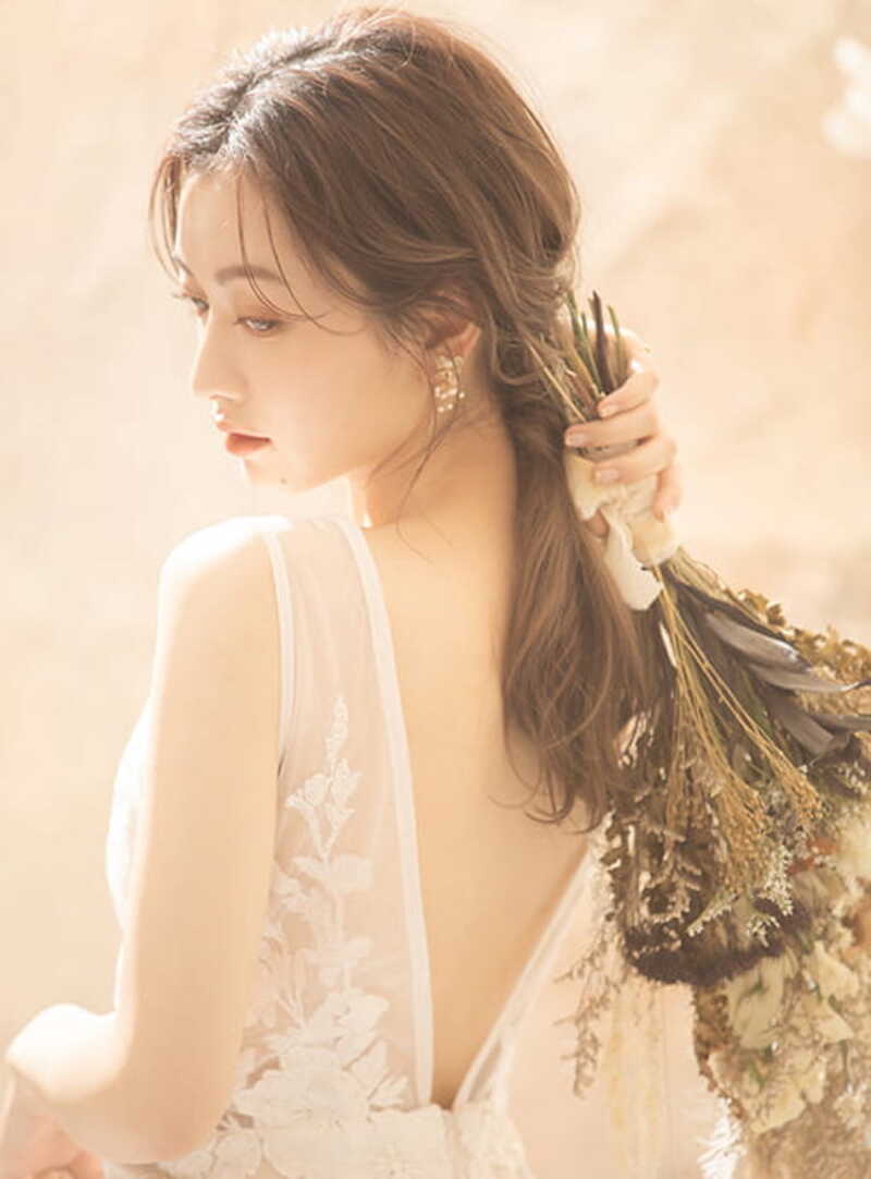 フォトウェディング洋装ヘアスタイル〜ダウンスタイルver〜
