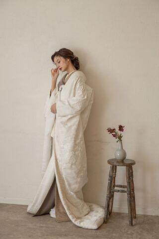 White wallのスタジオ背景