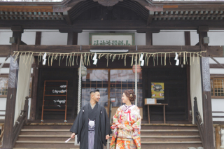 小樽の観光名所でウエディングフォト