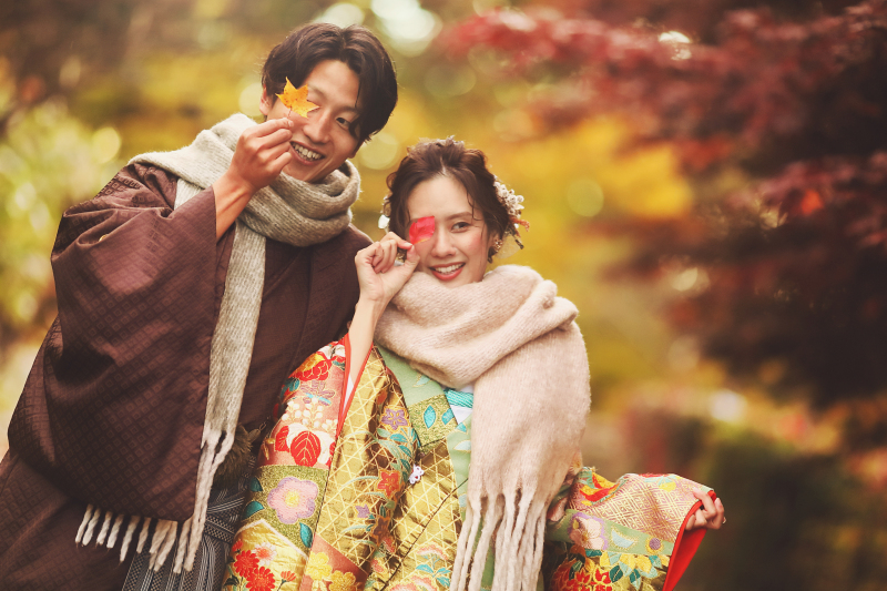 紅葉とのロケーションフォト！