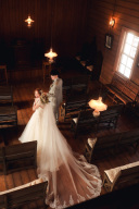 北海道ならではの雪景色が魅力♪冬のウェディングフォト❅④