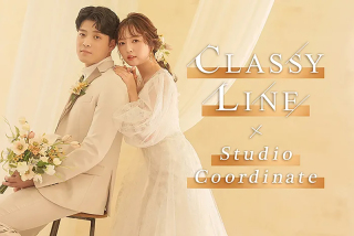 【CLASSY LINE】の新作ドレスに合わせたスタジオコーディネートをご紹介
