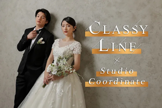 新作ウエディングドレスに合わせたスタジオコーディネートをご紹介