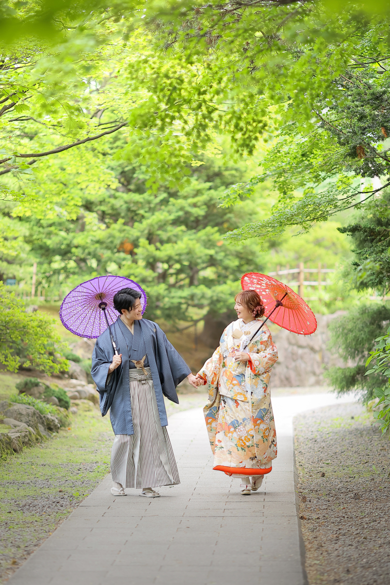 和洋装の公園ロケーション撮影【中島公園・真駒内公園】