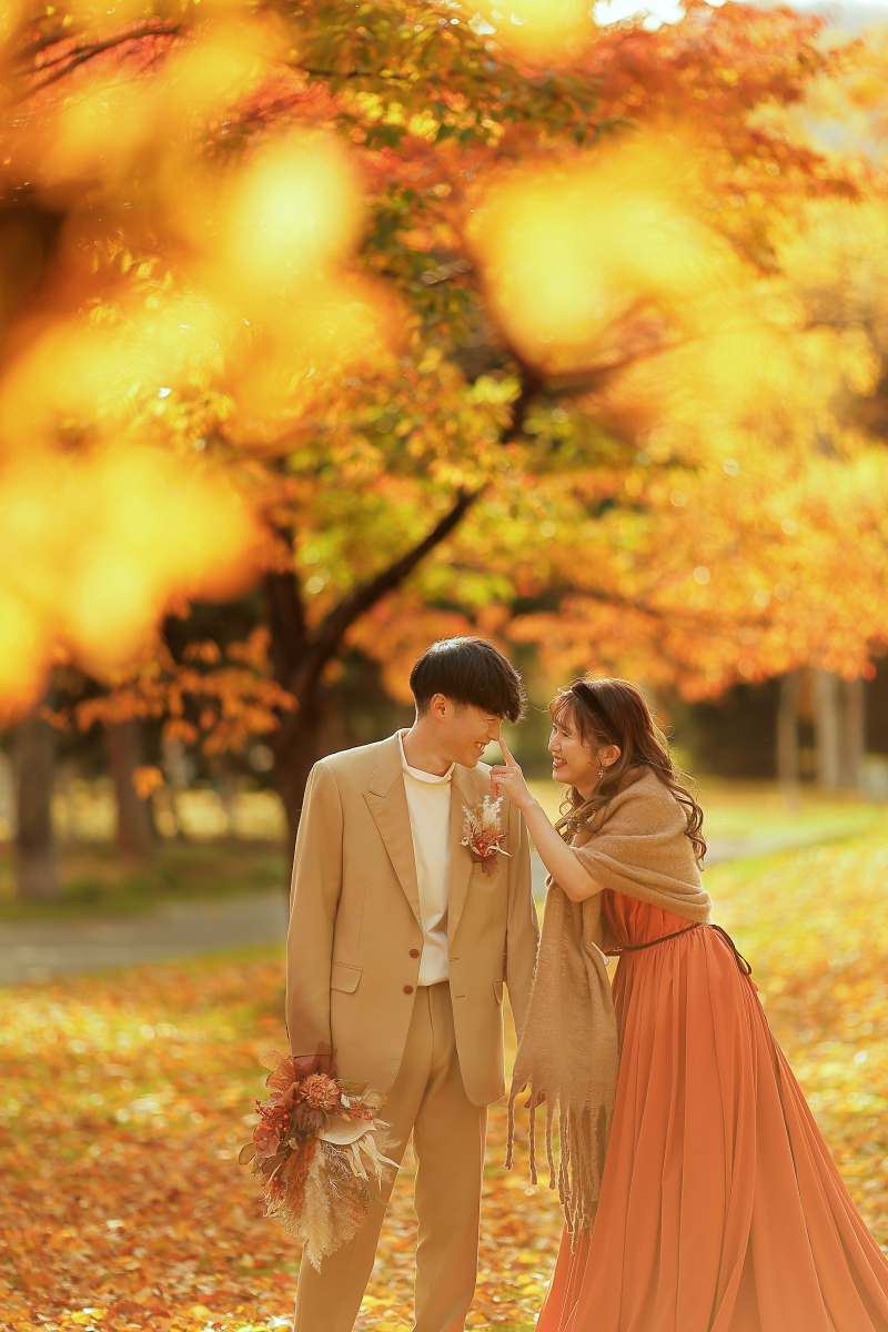 涼しい季節はロケが快適♪秋の前撮りメリット