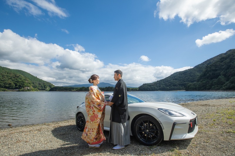 愛車を一緒に撮影も可能です