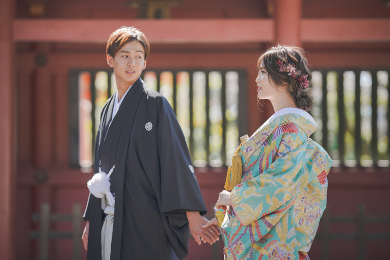 富士宮浅間大社での結婚写真