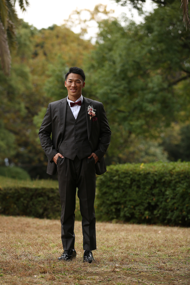 秋の紅葉と。ウェディングフォト